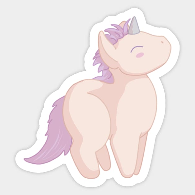 Purple Unicorn Sticker by Anathar